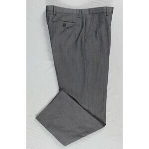Banana Republic Tailored Fit Flat Front Washable Dress Pants. Herringbone, 35X32